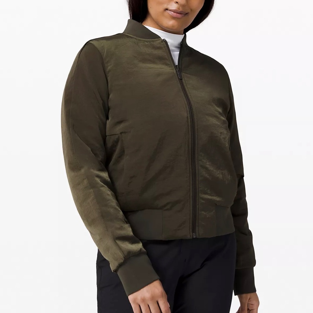 lululemon athletica Olive Bomber Jacket